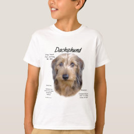 Camiseta Design de História do Dachshund (wirehair)
