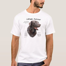 Camiseta Design de História do Labrador Retriever (chocolat
