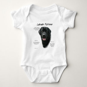 Camiseta Design de História do Labrador Retriever (preto)