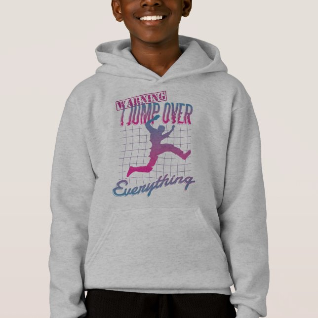 Camiseta Design de Homem de Pulo de Parkour (Frente)