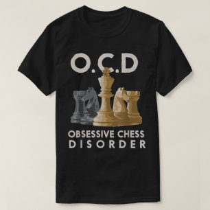 Camiseta Design de Humor Amante de Xadrez Engraçado