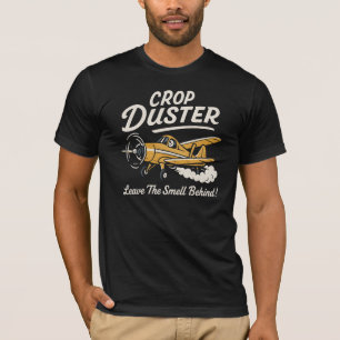Camiseta Design de Humor de Avião Pulverizador Engraçado