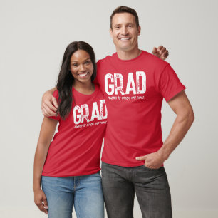 Camiseta Design de Humor de Formatura Ousado