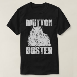 Camiseta Design de Humor de Rodeio de Ovelhas Mutton Buster
