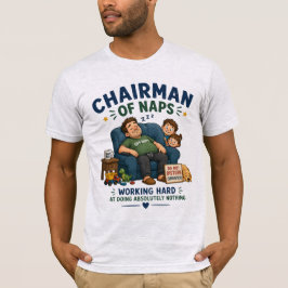 Camiseta Design de Humor do Aconchegante Presidente das Son
