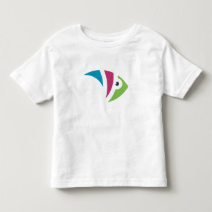 Camiseta design de ilustração colorida de peixes aquários