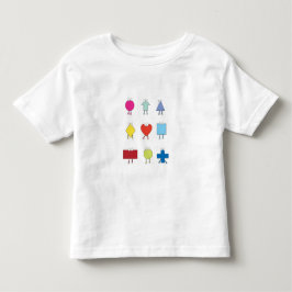 Camiseta Design de Ilustração de Caracteres de Forma de Cut