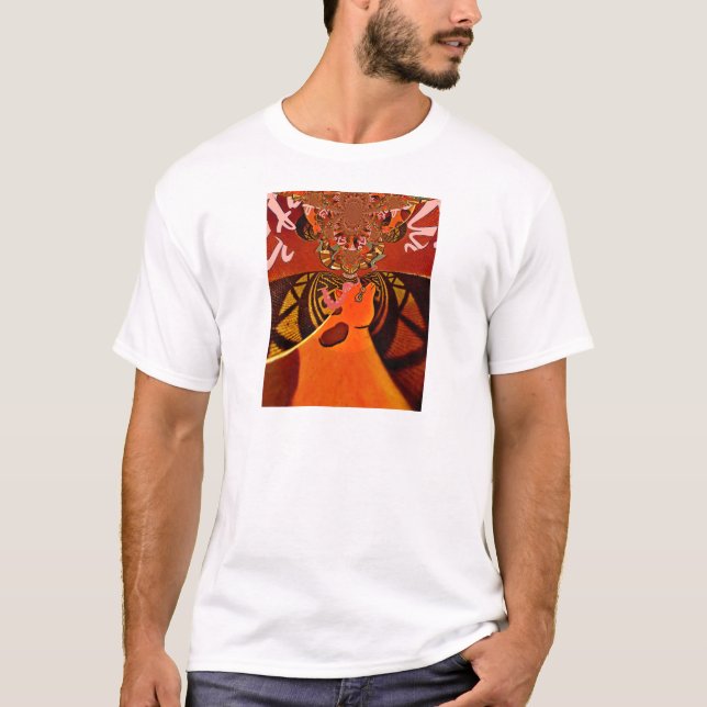 Camiseta Design de imagem de Girafa engraçada (Frente)