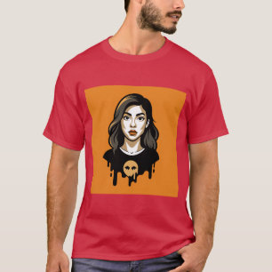 Camiseta Design de Imagem de Mulher com IA – O Futuro Encon
