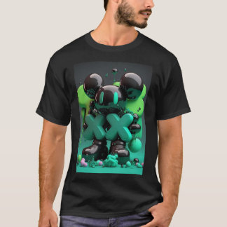 Camiseta Design de Impressão de metal do Kaws Hypebeast