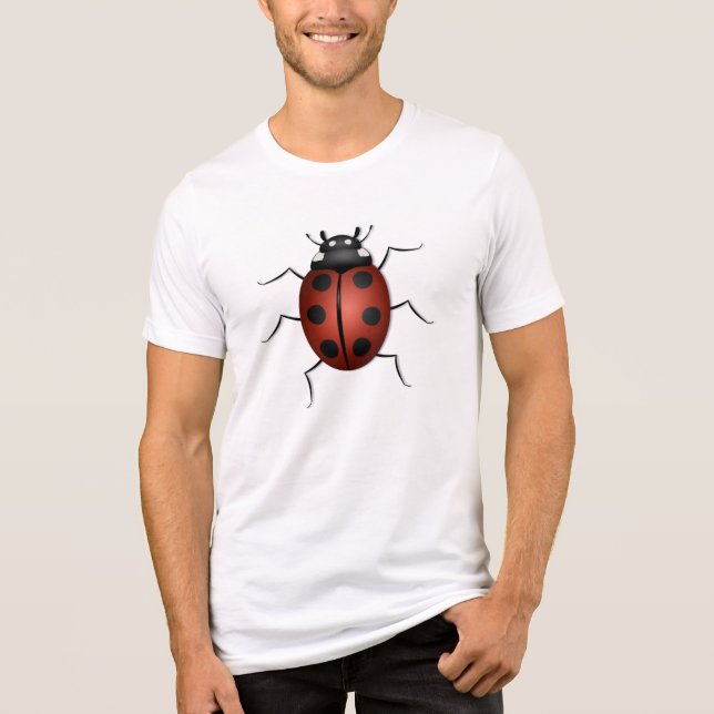 Camiseta Design de inseto joaninha (Frente)
