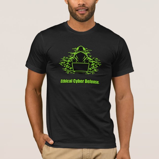 Camiseta Design de Integridade de Defesa Cibernética de Hac (Frente)