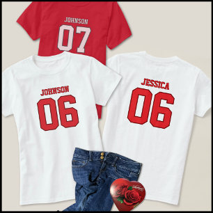 Camiseta Design de Jersey Vermelho do Meme Six Seven da Mod