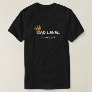 Camiseta Design de jogador com nível de pai maximizado