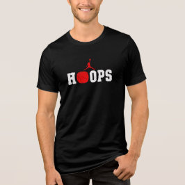 Camiseta Design de Jogador de Salto de Basquete de Hoops Di