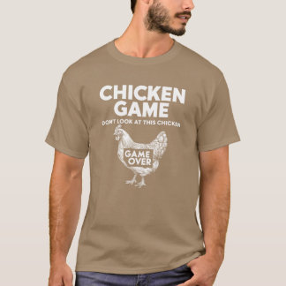 Camiseta Design de Jogo Retro de Frango para Jogadores meni