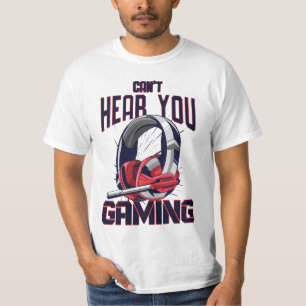 Camiseta Design de jogos com fone de ouvido