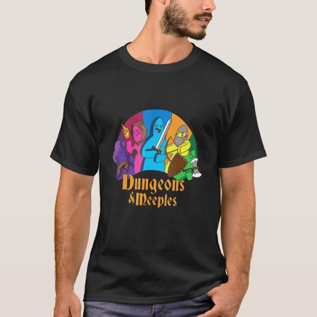 Camiseta design de jogos de conselho para nerd de masmorra (Frente)