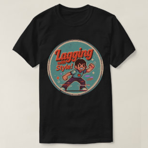 Camiseta Design de Jogos Retro Engraçado - Aproximando-se d