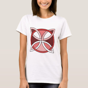 Camiseta Design de Knotwork do céltico - vermelho de