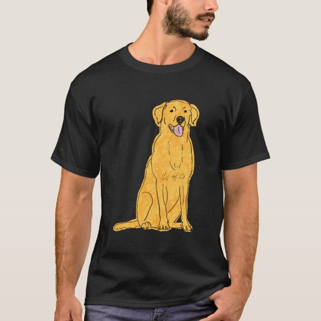 Camiseta Design de laboratório amarelo (Frente)
