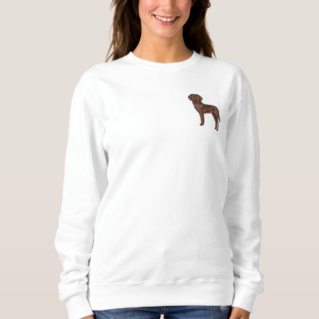 Camiseta Design de Labrador Retriever de Chocolate Cachorro (Frente)