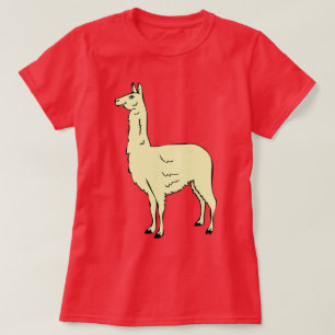 Camiseta Design de Lama Cute nº 1