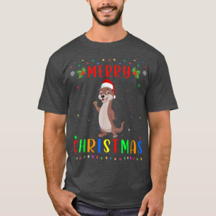 Camiseta Design de Lâmpada com Lâmpada Xmas que Corresponde