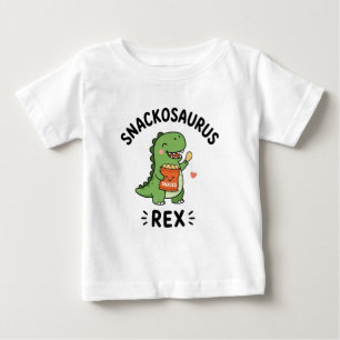 Camiseta Design de lanche do Snackosaurus Rex fofo dinossau