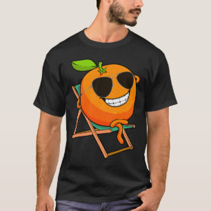 Camiseta Design De Laranja Engraçado Para Homens Mulheres C