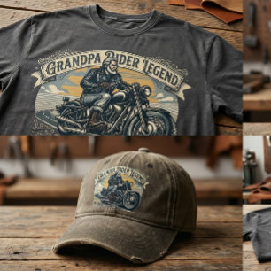 Camiseta Design de Legenda do Vovô Ciclista Tendência