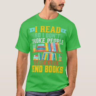 Camiseta Design de Leitura do Livro de Lover da Biblioteca