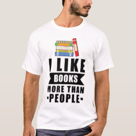 Camiseta Design de Leitura Engraçado