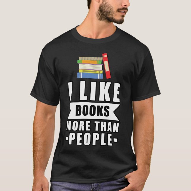 Camiseta Design de Leitura Engraçado (Frente)