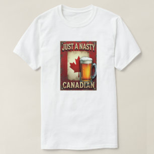 Camiseta Design de Letreiro de Cerveja Estilo Antigo