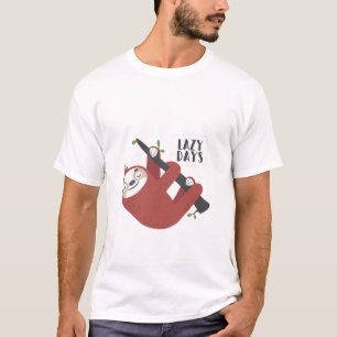 Camiseta Design de Leve Dias Preguiçoso