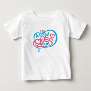 Camiseta Design de Ligação Especial "Minha Mãe me ama"
