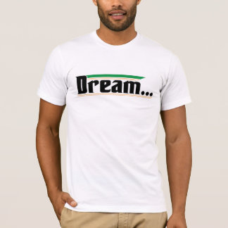 Camiseta Design de linha Abstrato verde e laranja minimalis