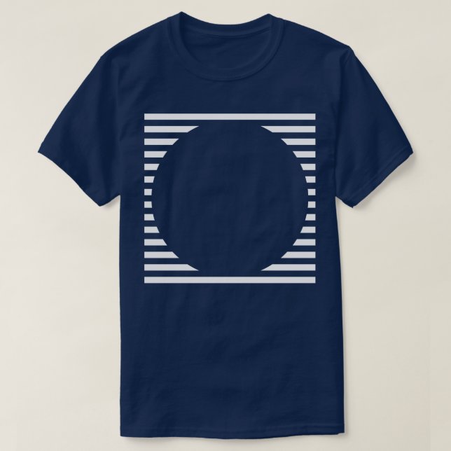 Camiseta design de linhas de círculo (Frente do Design)