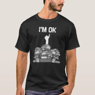 Camiseta Design De Livros Engraçados Para Homens Mulheres C
