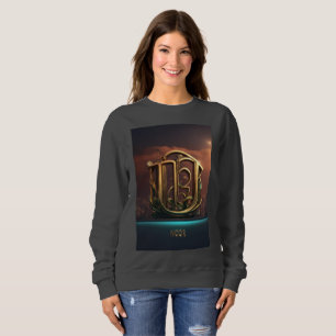 Camiseta Design de logotipo 3D "Noor" rigoroso para uso fem