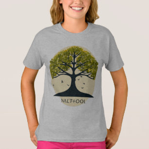 Camiseta Design de Logotipo de Árvore Minimalista   Marca M