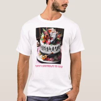 Camiseta Design de logotipo de bolos para comemoração espec