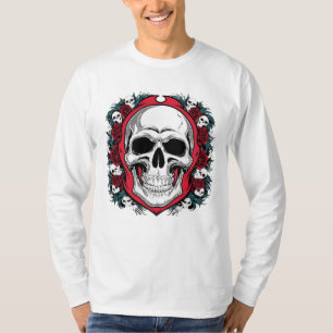 Camiseta Design de logotipo de crânios de camiseta/capuz