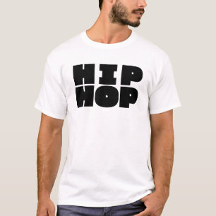 Camiseta design de logotipo de hip hop ousado.