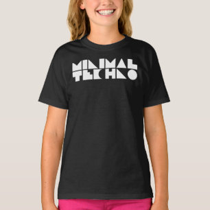 Camiseta design de logotipo de música Minimal Techno