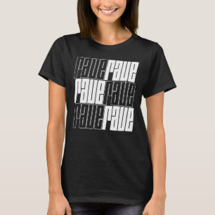 Camiseta design de logotipo de rave