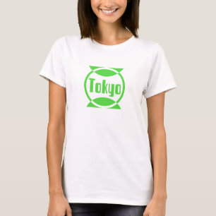 Camiseta Design de Logotipo Verde Amarelo de Tóquio #1
