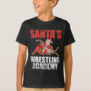 Camiseta Design de Luta de Ringue de Luta Livre Santa Espor