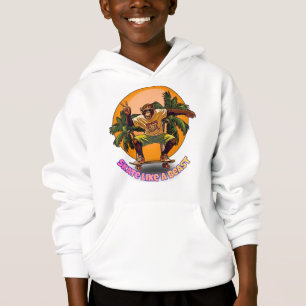 Camiseta Design de Macaco Esquiador Legal como uma Fera